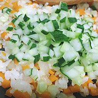 日式便当：蔬菜蛋包饭+可乐饼#单挑夏天#的做法图解10