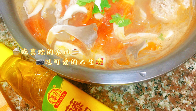 椒麻藤香番茄肉丸米线
