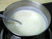 牛奶玉米面粥#初春润燥正当时#的做法图解6