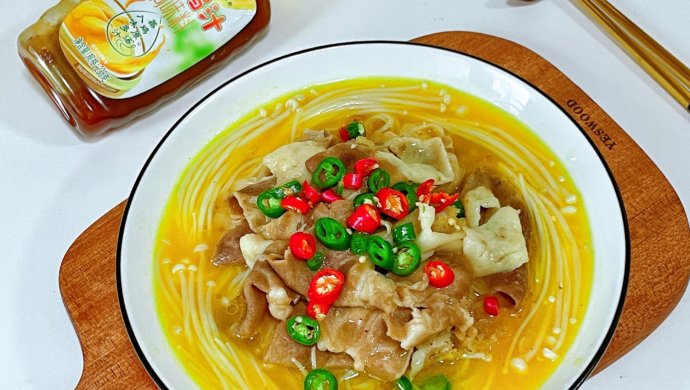 鸡汁金汤肥牛