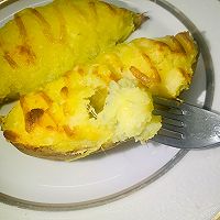 #321沙拉日#榴莲沙拉酱焗红薯的做法图解8