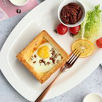 可甜可咸的【坚果吐司烘蛋】的做法图解7