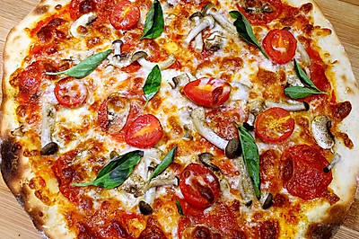 repperoni番茄蘑菇披萨