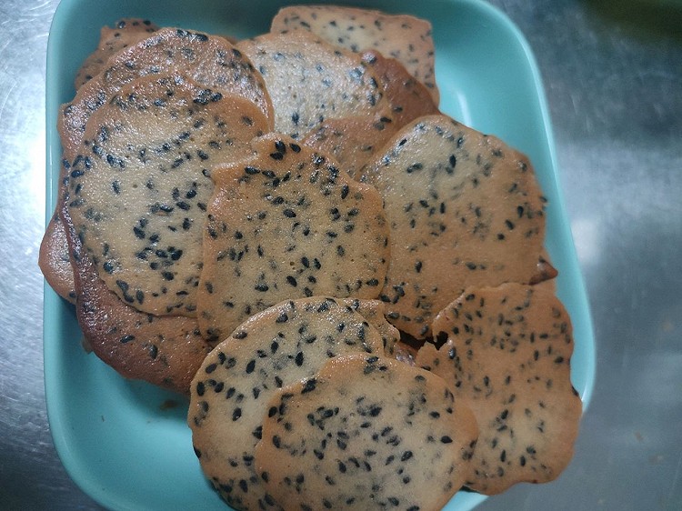 黑芝麻酥脆瓦片的做法