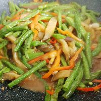 蚝油豆角烧茄条的做法图解7