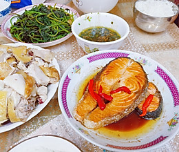 #巨下饭的家常菜#香煎三文鱼的做法