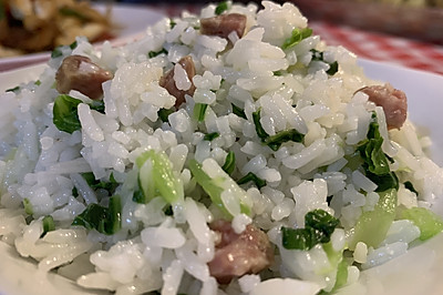 【荼靡美食】上海腊肠菜饭