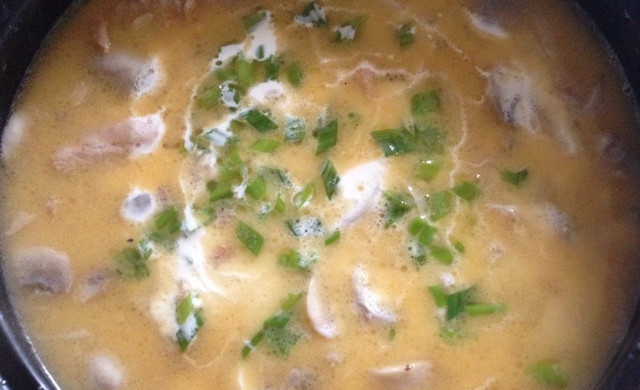 三文鱼奶油蘑菇汤