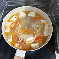 #珍选捞汁 健康轻食季# 超鲜的番茄金针菇豆腐汤的做法图解11