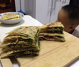 茼蒿鸡蛋馅饼的做法