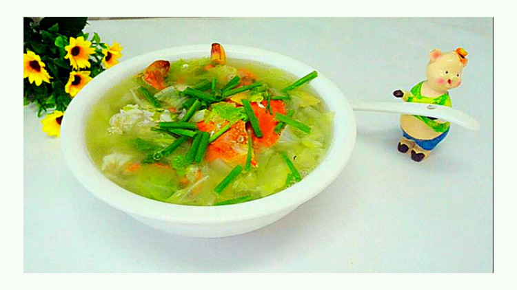 三眼蟹白菜汤的做法