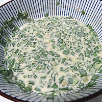 小姨妈快手早餐：韭菜鸡蛋饼的做法图解6