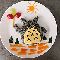 #安佳儿童创意料理#芝士黑芝麻龙猫饭团的做法图解18