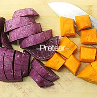 #九阳豆浆机#南瓜紫薯薏米糊的做法图解1