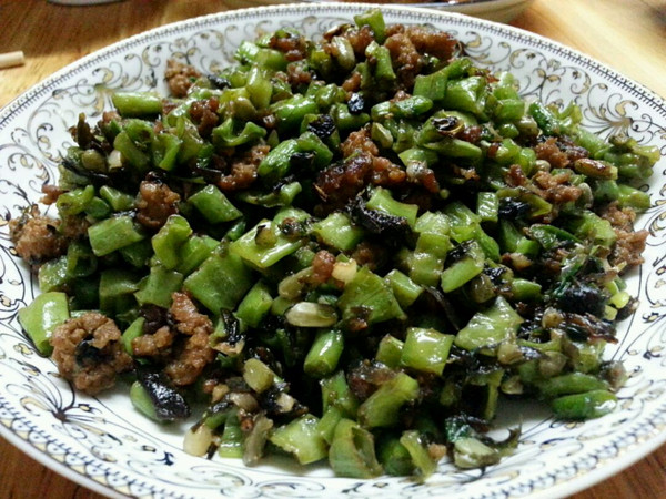 肉糜橄榄菜豆角