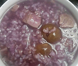 冰糖紫薯桂圆粥的做法