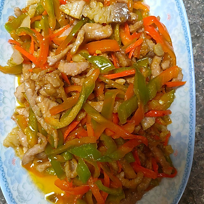 青椒炒肉丝