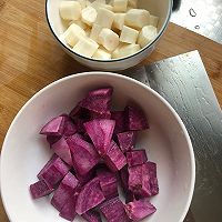 #糖小朵甜蜜控糖秘籍#健康美味的紫薯山药糕的做法图解2