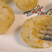 鳕鱼土豆蔬菜球的做法图解8