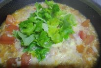 西红柿芹菜叶子疙瘩汤的做法