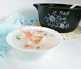 海鲜砂锅粥(宝宝辅食)的做法