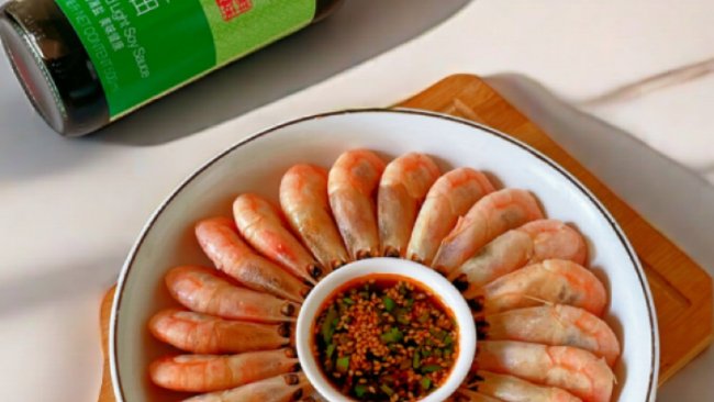#李锦记X豆果 夏日轻食美味榜#北极甜虾～蘸料汁的做法