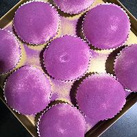 #爱好组-高筋#奶香紫薯蘑菇云面包的做法图解17