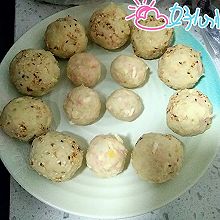 红薯玉米芝士球