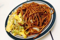 简易蔬菜鸡蛋炒面的做法