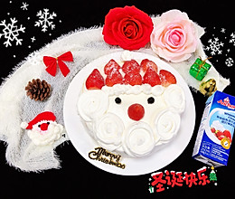 #安佳佳倍容易圣诞季#圣诞老人奶油蛋糕的做法