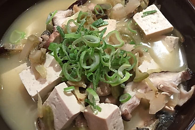 淡菜榨菜豆腐汤