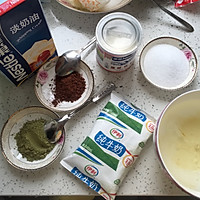 抹茶蜜豆炼乳布丁➕可可布丁的做法图解1