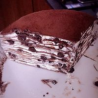 巧克力蜜豆千层蛋糕#黑人牙膏一招制胜#的做法图解9