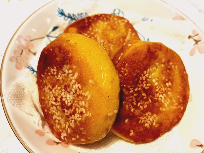 外酥內软红豆沙南瓜饼的做法