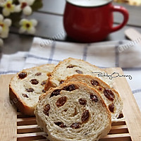 全麦葡萄干面包卷#东菱魔法云面包机#的做法图解23