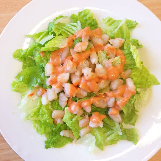 鲜虾生菜萨拉