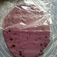 紫薯蜜豆糯米饼的做法图解4