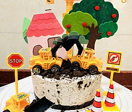 奥利奥冻芝士咸奶油蛋糕#豆果10周年生日快乐#的做法