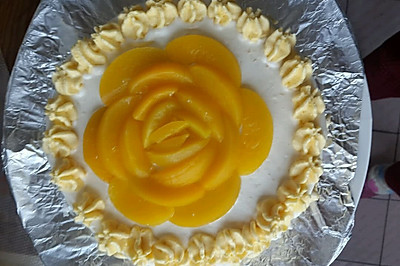 黄桃水果蛋糕