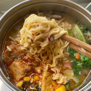 热量炸弹面的做法