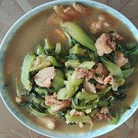 五花肉炖油菜的做法图解5