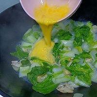 #中小学生做饭指南#小白菜蛤蜊肉鸡蛋的做法图解5