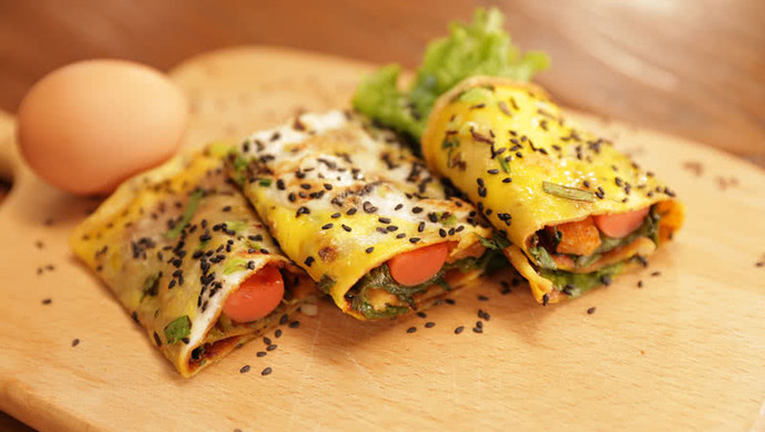 家庭版煎饼的做法，这可能是成功率最高的方子了！