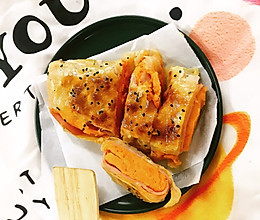 红薯酥脆饼（火腿版）的做法