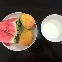 芒果西瓜双色果汁#夏日时光#的做法图解1