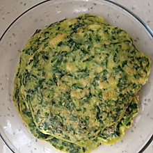 芹菜叶鸡蛋饼