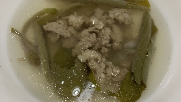 莼菜肉沫丸子汤