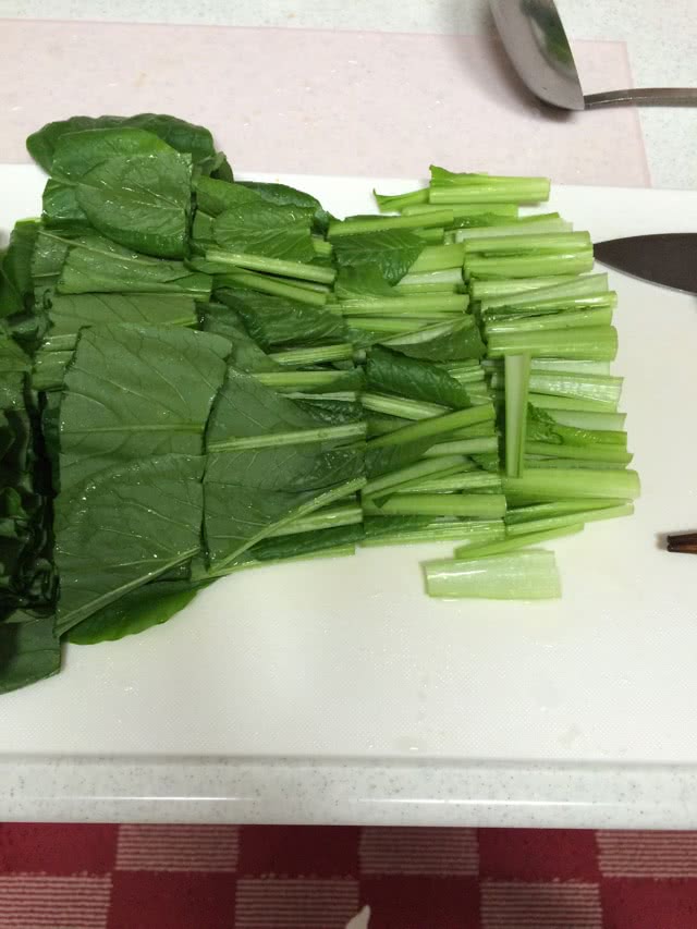 虾米炒青菜的做法图解1