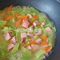 火腿炒莴苣的做法图解4