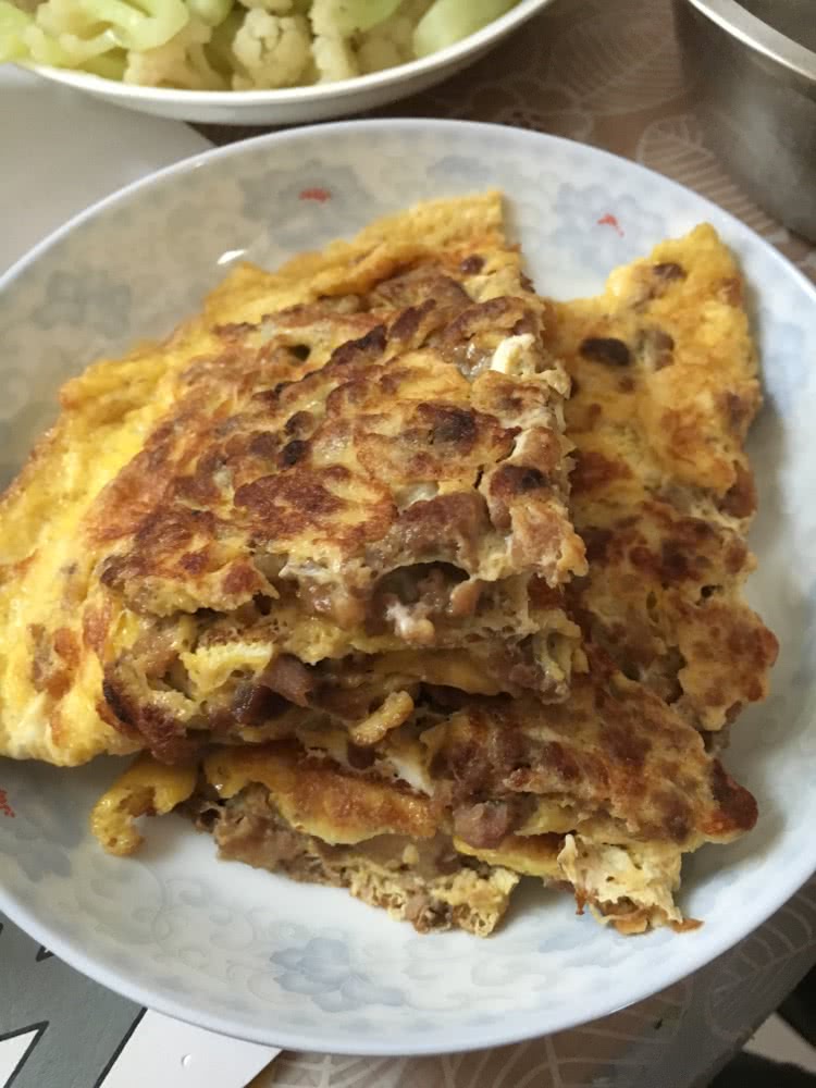 千层蛋-菜脯肉蛋